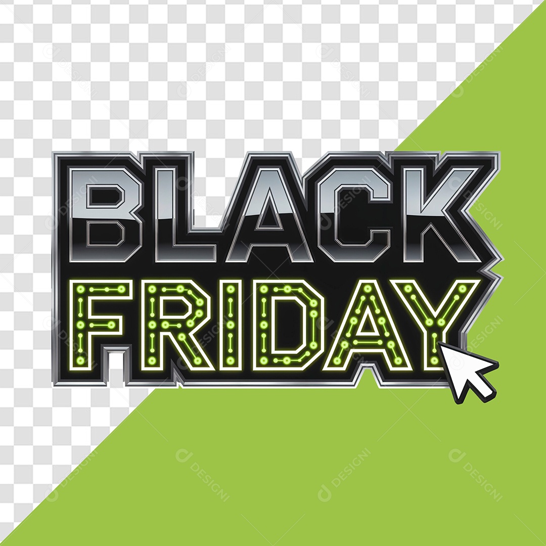 Black Friday Selo 3D Para Composição PSD