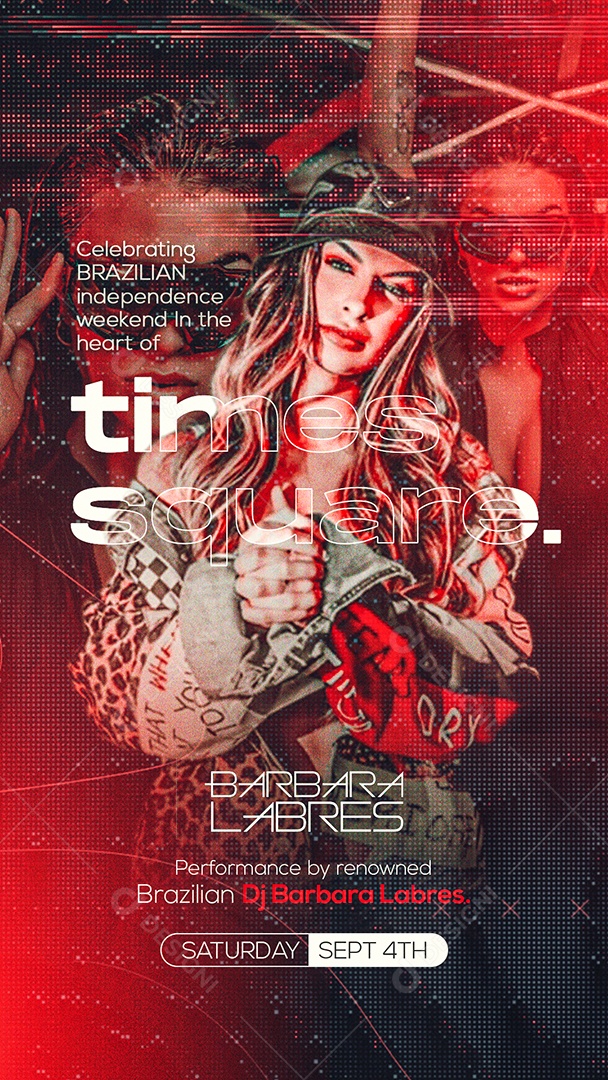 Story Flyer Show Barbara Labres Agenda Social Media PSD Editável