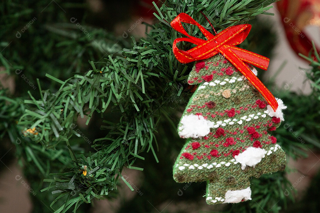 Enfeite em atmosfera de natal