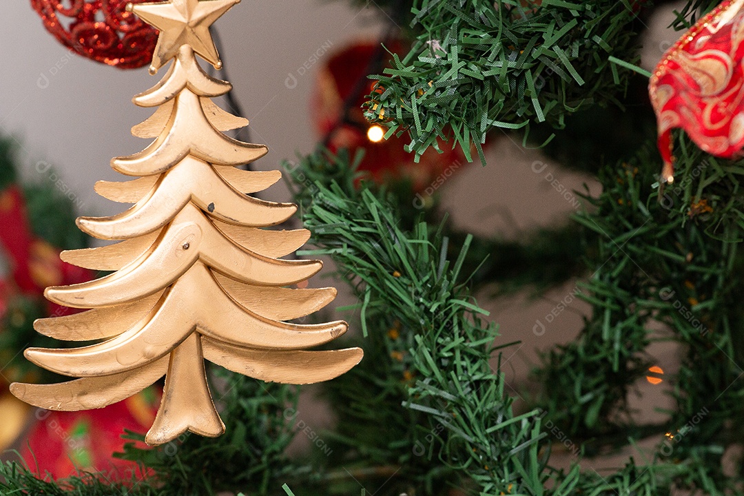 Enfeite em atmosfera de natal