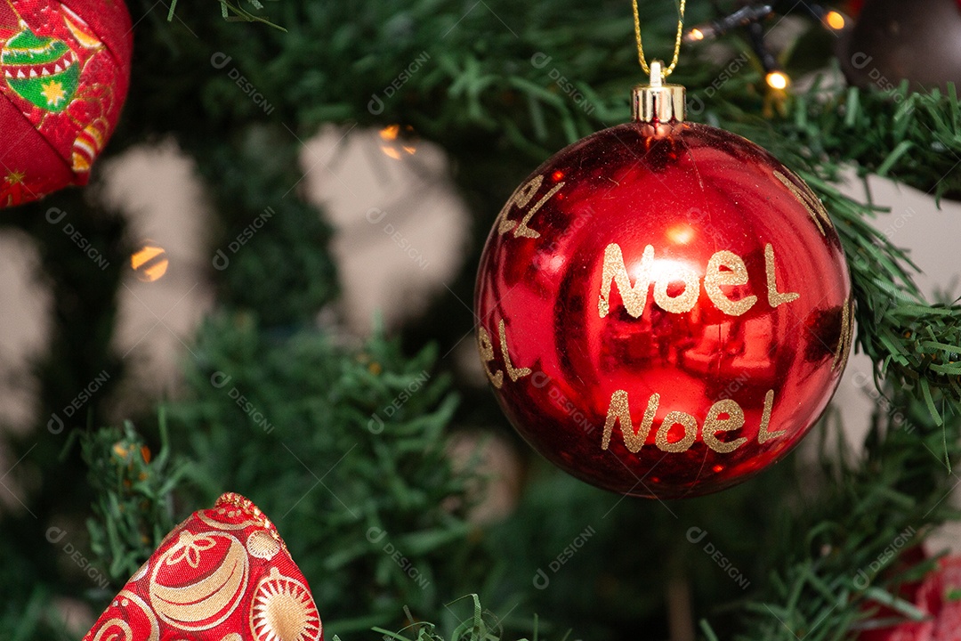 Enfeite em atmosfera de natal