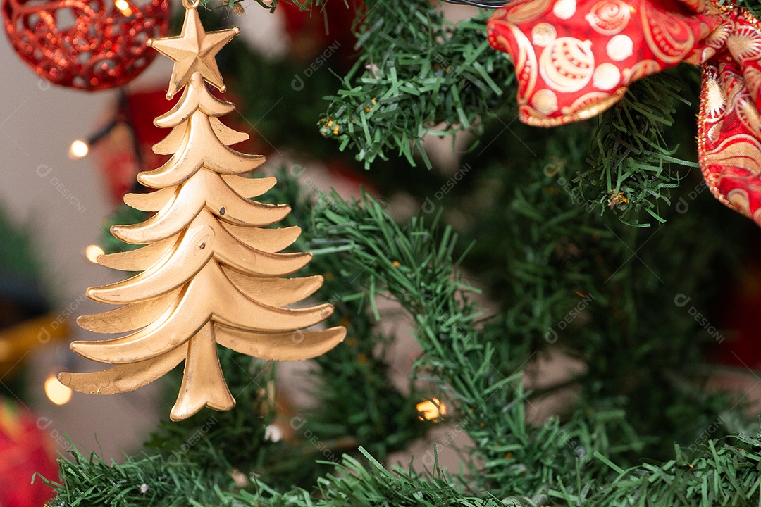 Enfeite em atmosfera de natal