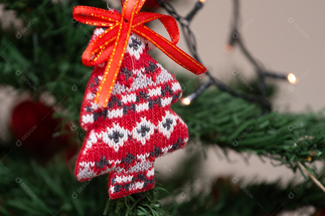 Enfeite em atmosfera de natal