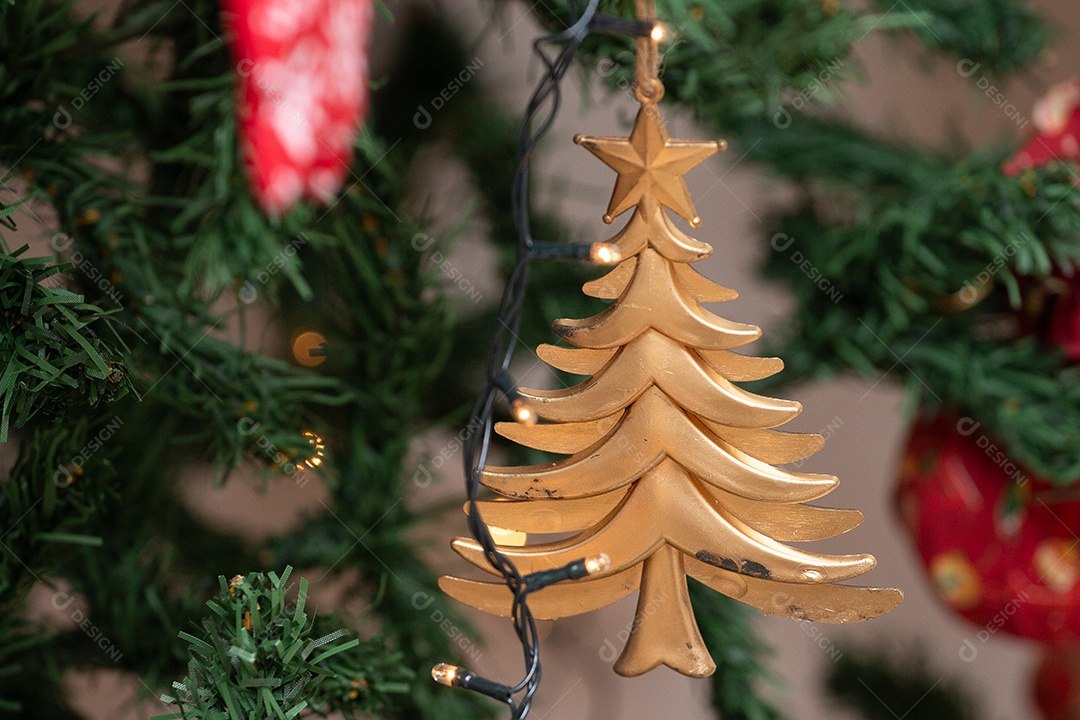 Enfeite em atmosfera de natal
