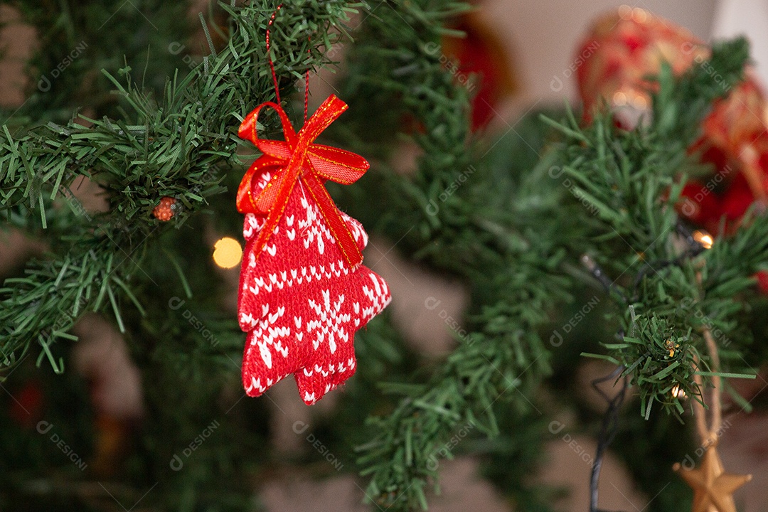 Enfeite em atmosfera de natal