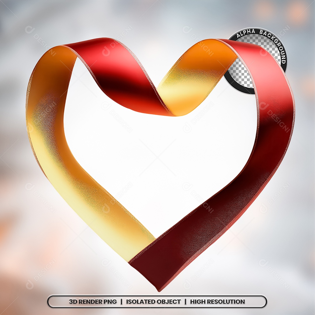 Elemento 3D Fita Para Composição PSD