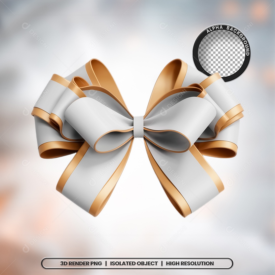 Elemento 3D laço Para Composição PSD