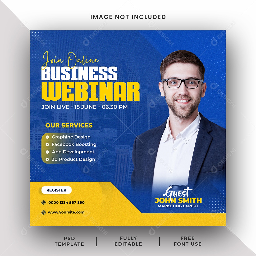 Feed Marketing Digital Agência Social Media PSD Editável