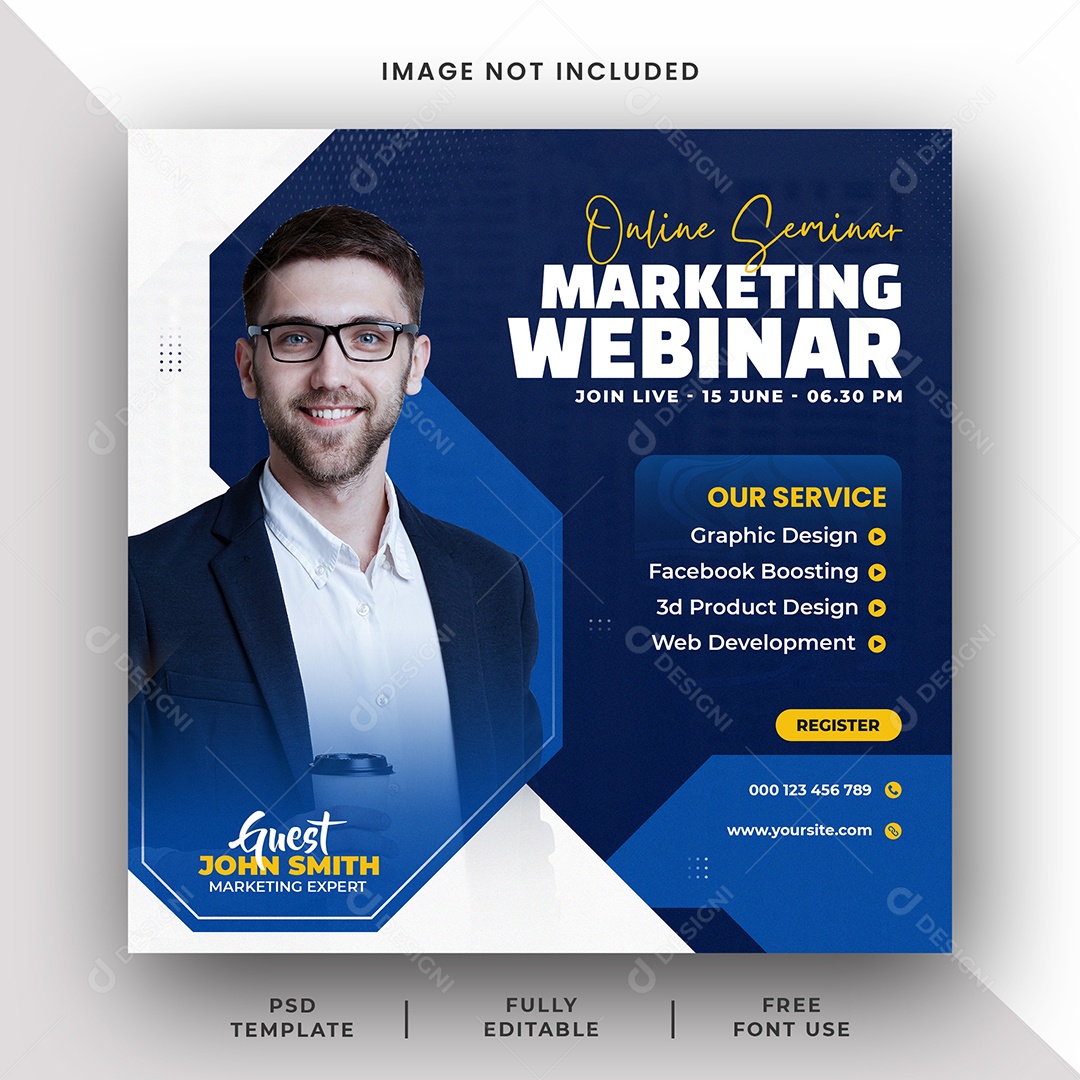 Feed Marketing Digital Agência Social Media PSD Editável