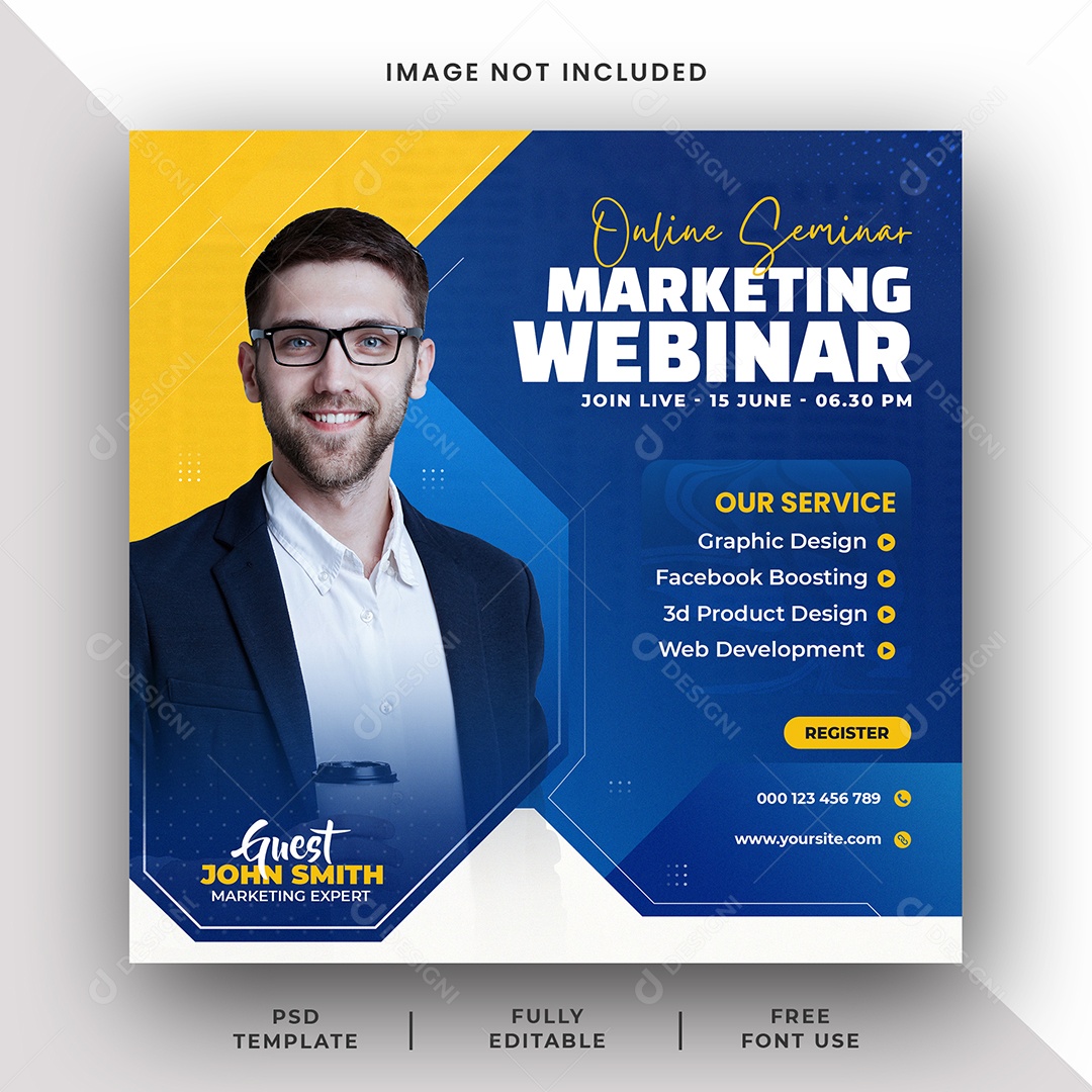 Feed Marketing Digital Agência Social Media PSD Editável