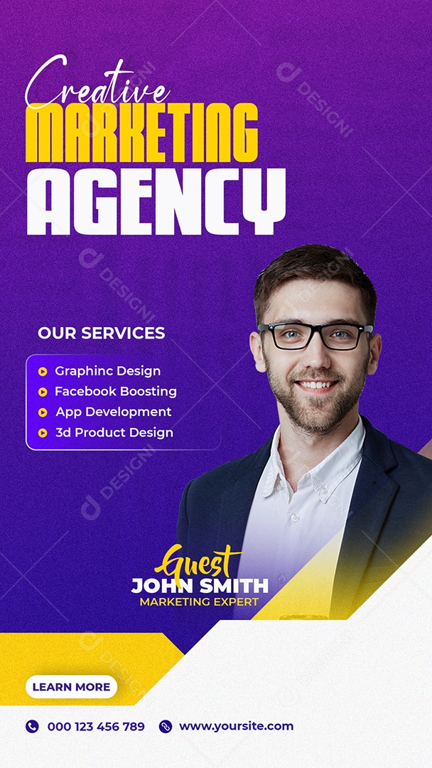 Story Digital Marketing Agencia Criativa Social Media PSD Editável