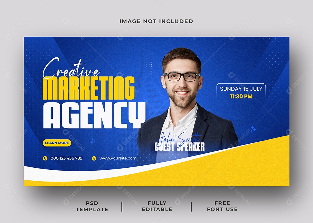 Agencia Marketing Digital Criativa Social Media PSD Editável