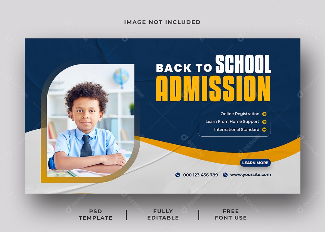 Voltar para Escola Social Media PSD Editável