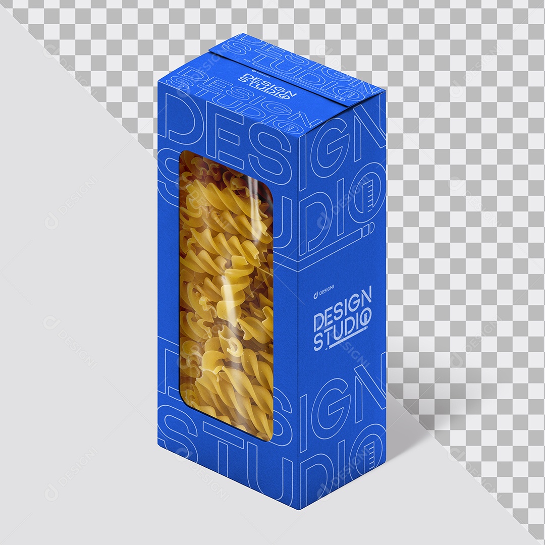 Mockup Embalagem Pouch em Kraft Macarrão Goumert PSD Editável