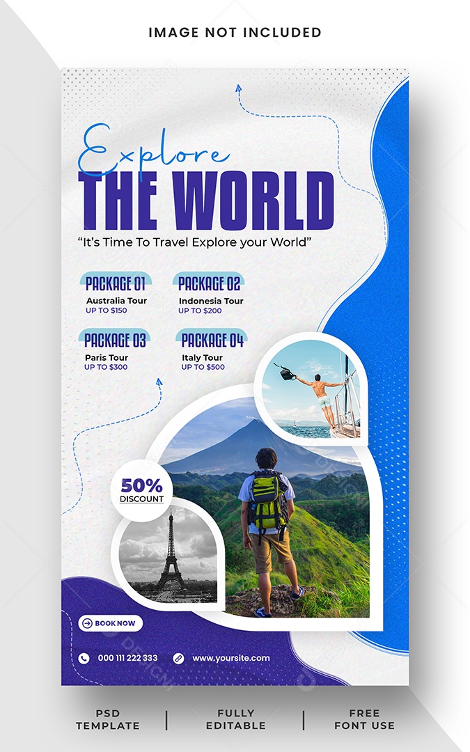 story Travel Agency Explore the Social Media PSD World Editable