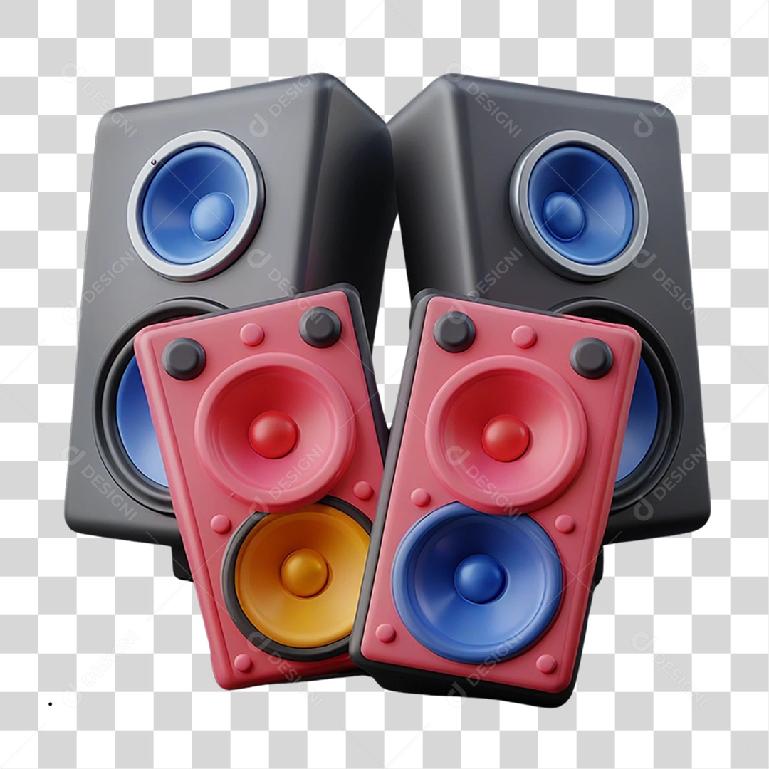 Caixas de Som Alto-falantes  PNG Transparente