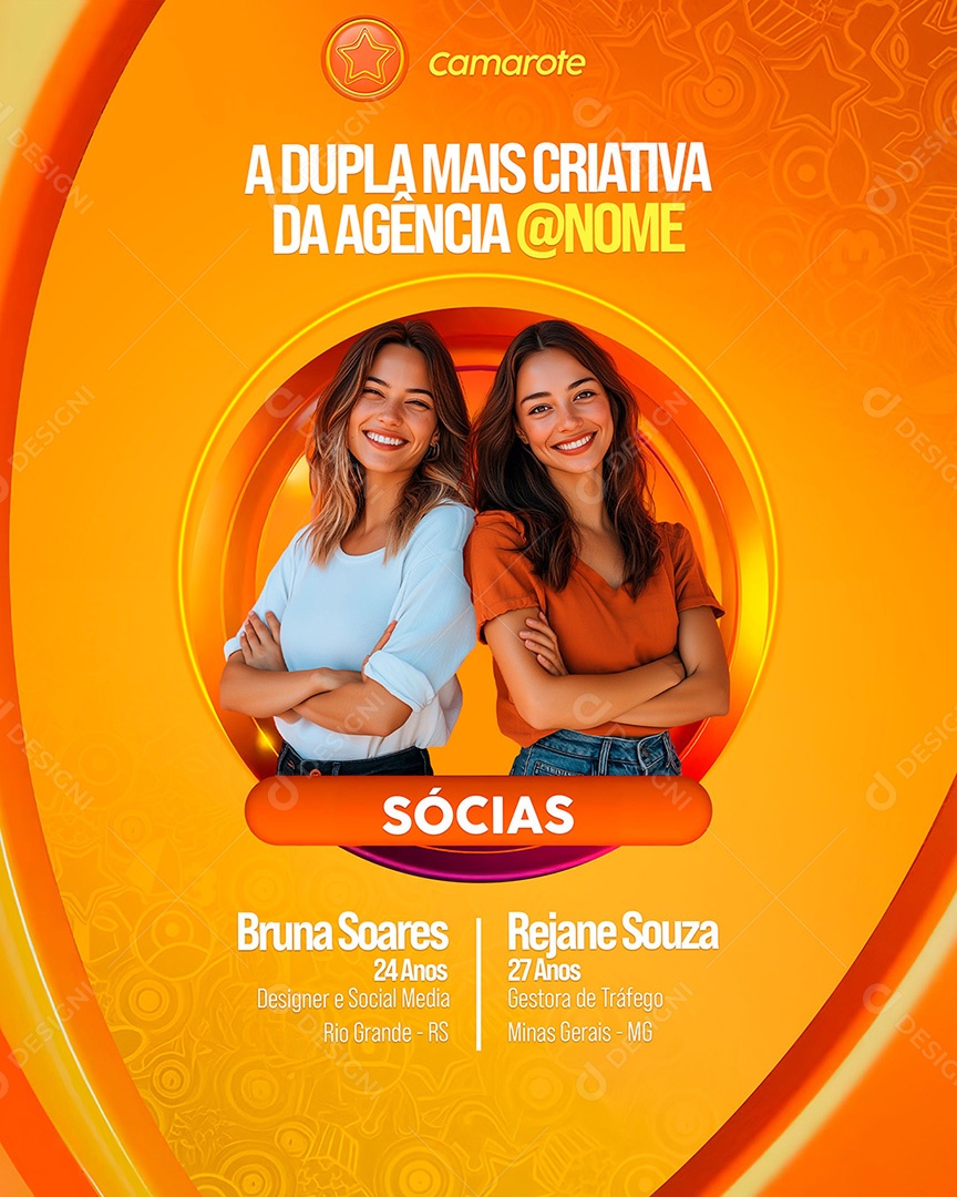 Story Participants Big Brother Brazil Social Media PSD Editable