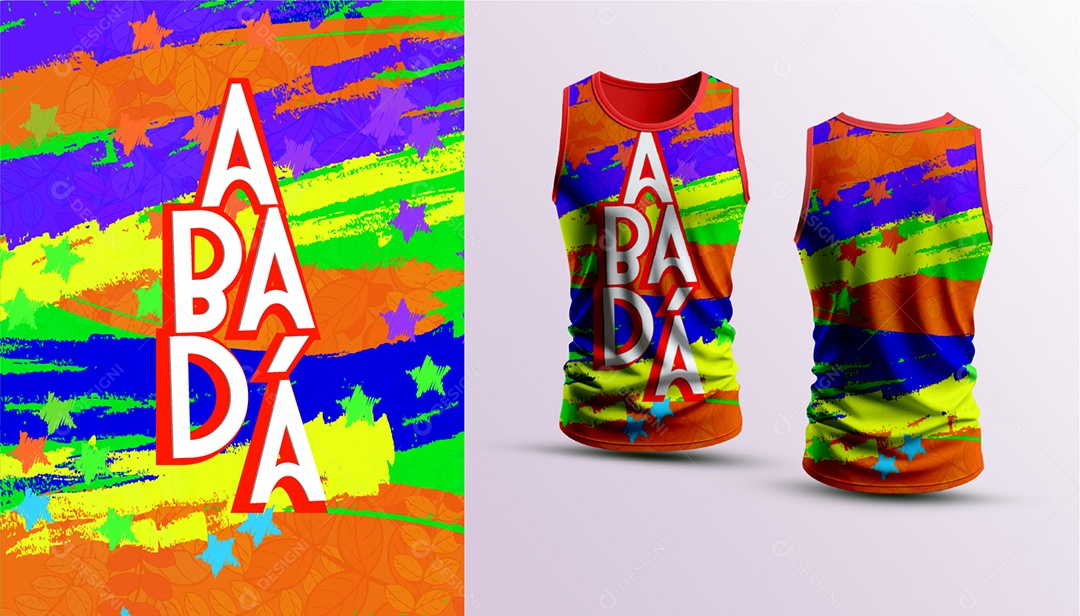 Modelo de Abadá de Carnaval Vetor EPS