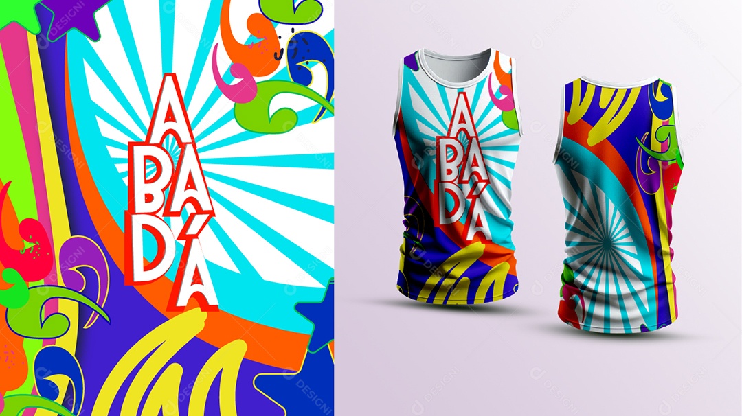 Modelo de Abadá de Carnaval Vetor EPS