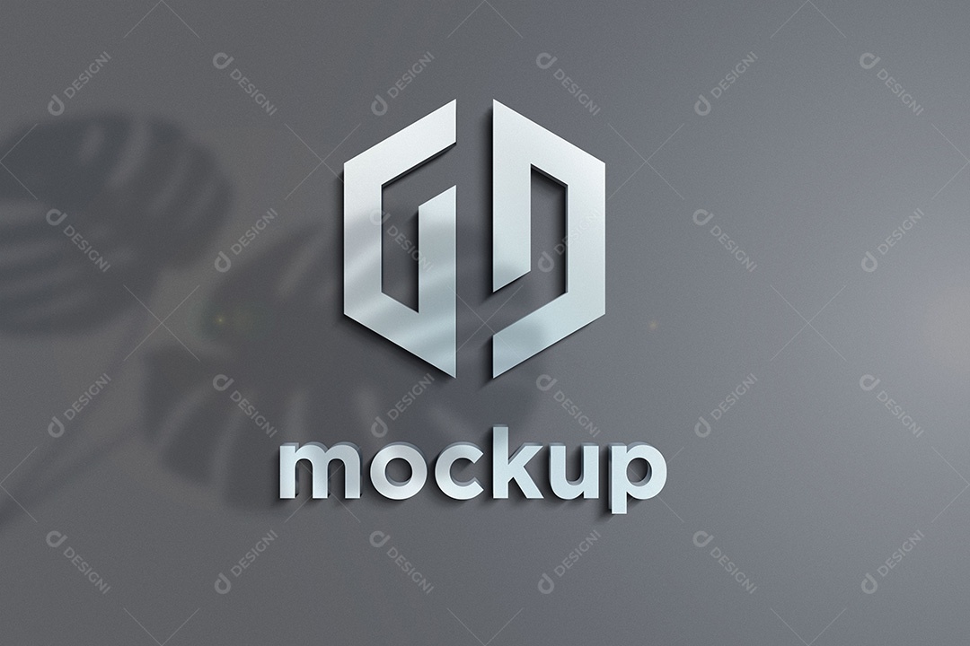 Modelo de Logo Mockup PSD Editável