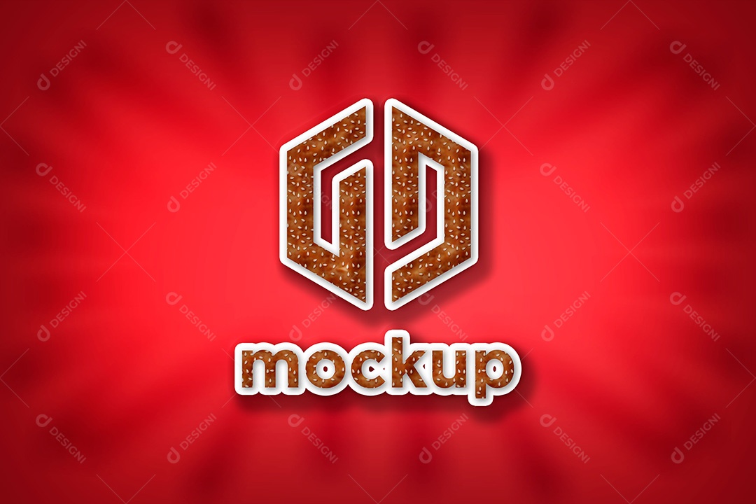 Modelo de Logo Mockup PSD Editável