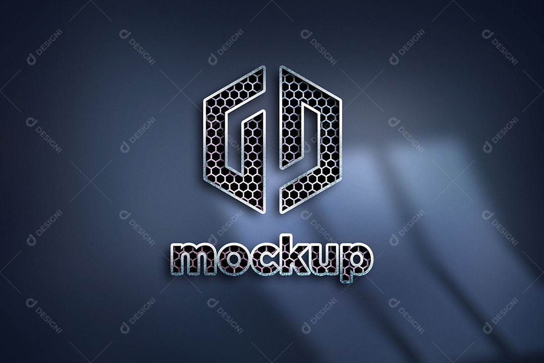 Modelo de Logo Mockup PSD Editável