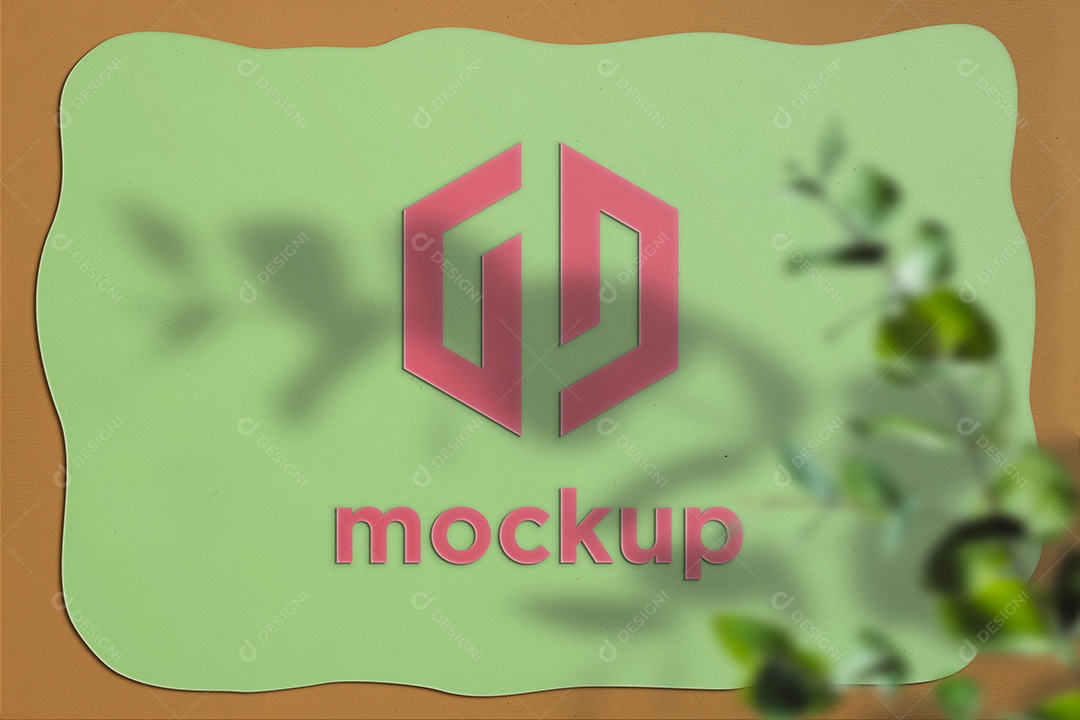 Modelo de Logo Mockup PSD Editável