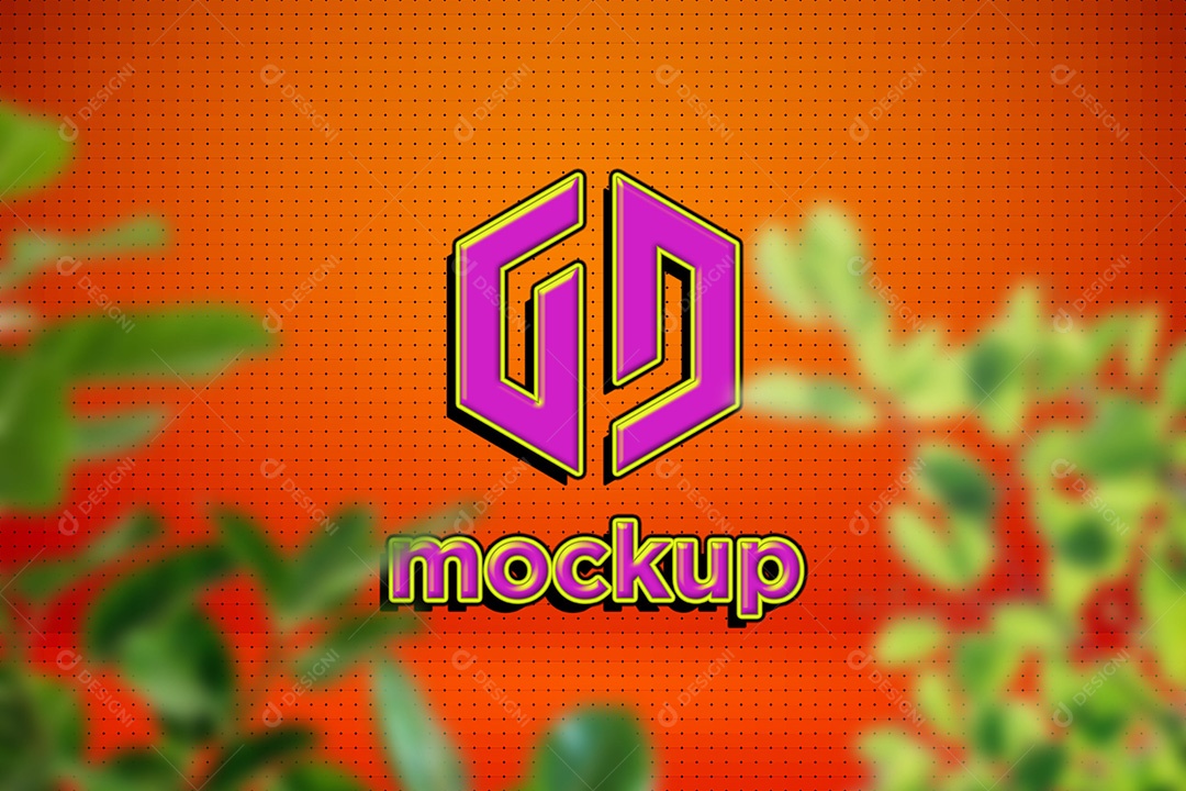 Modelo de Logo Mockup PSD Editável