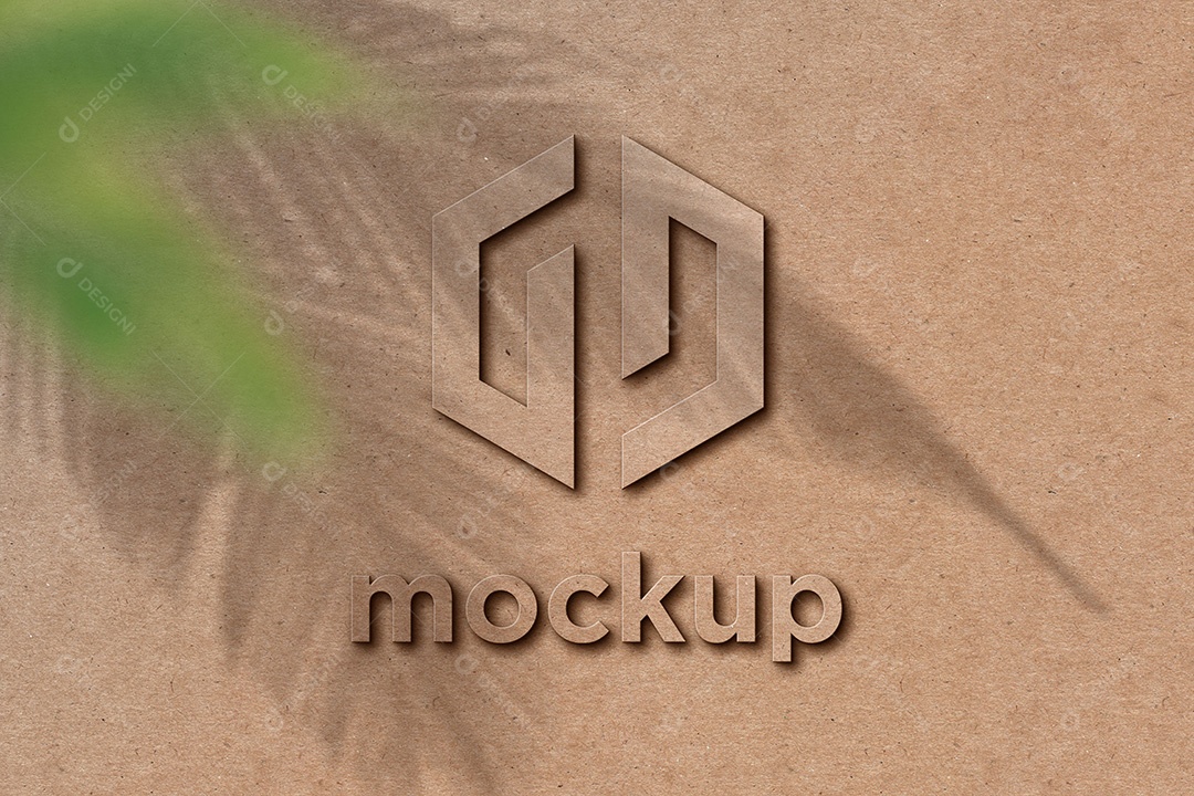 Modelo de Logo Mockup PSD Editável