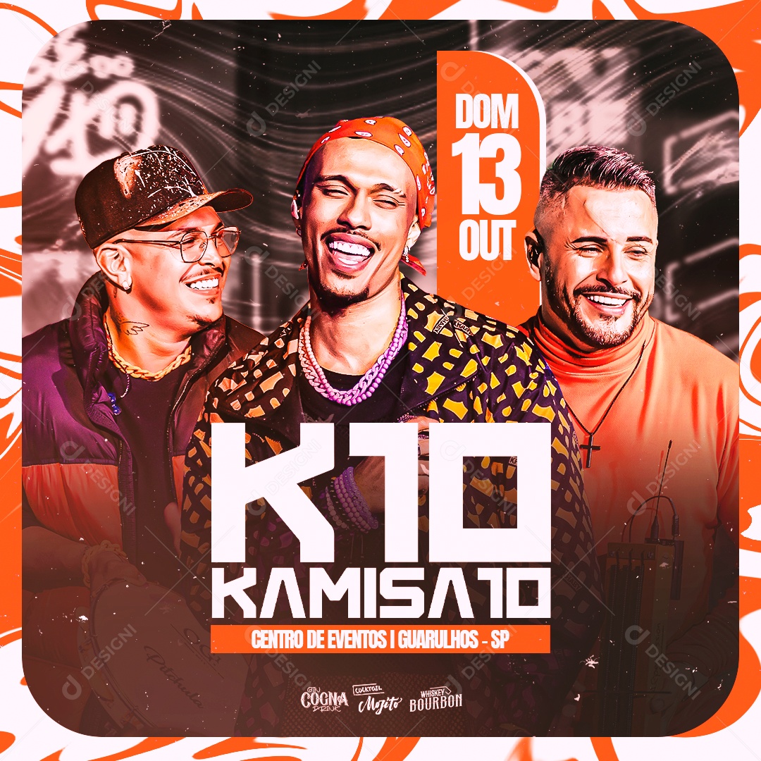 Banner Flyer K10 Kamisa 10 Social Media PSD Editável