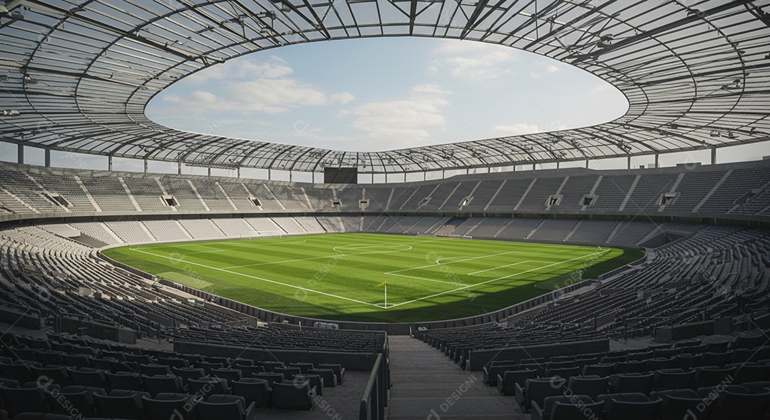 Imagem de estádio para composição de artes gráficas esportivas