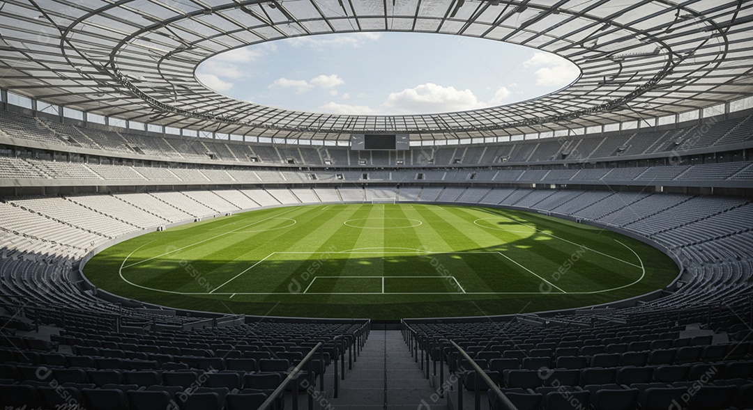 Imagem de estádio para composição de artes gráficas esportivas