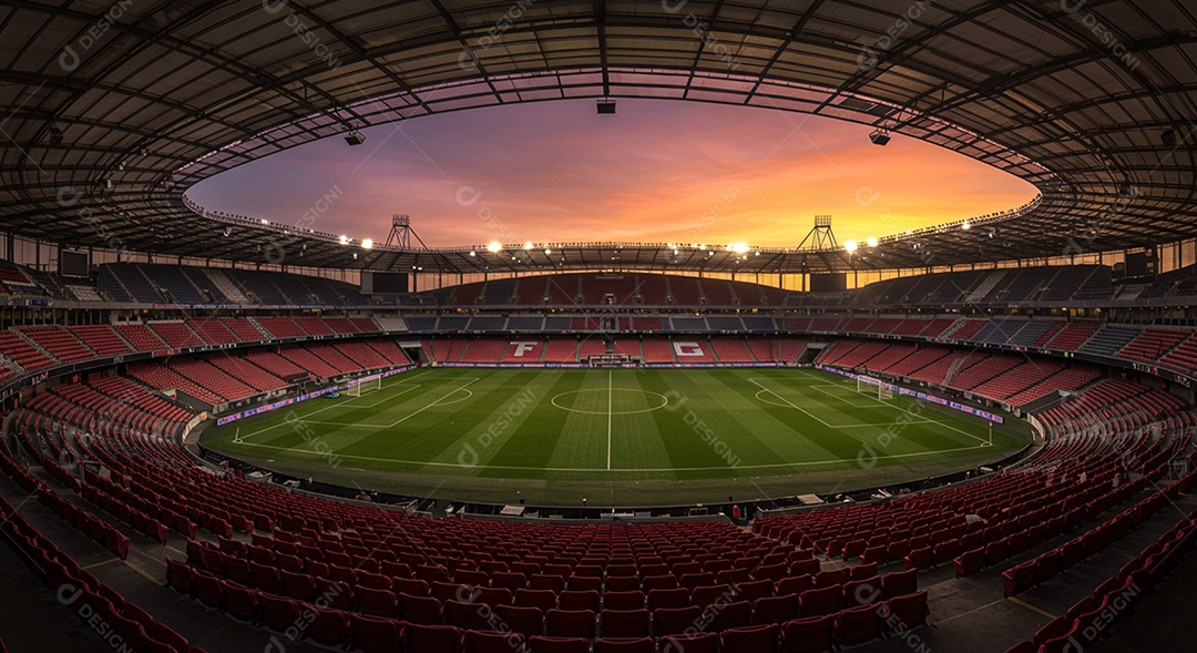 Imagem de estádio para composição de artes gráficas esportivas