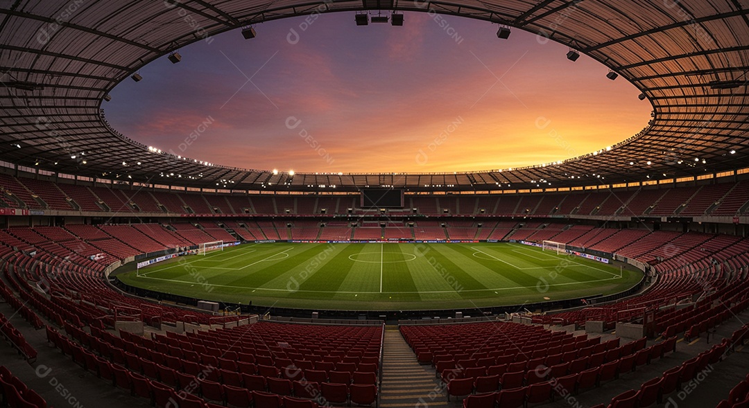 Imagem de estádio para composição de artes gráficas esportivas
