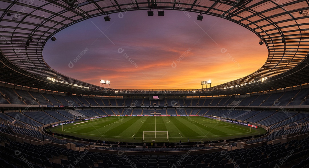 Imagem de estádio para composição de artes gráficas esportivas