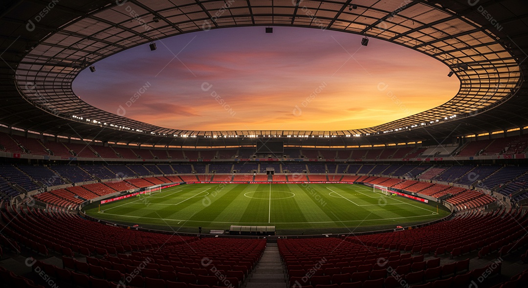 Imagem de estádio para composição de artes gráficas esportivas