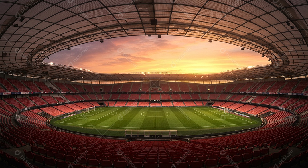 Imagem de estádio para composição de artes gráficas esportivas