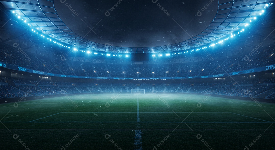 Imagem de estádio para composição de artes gráficas esportivas