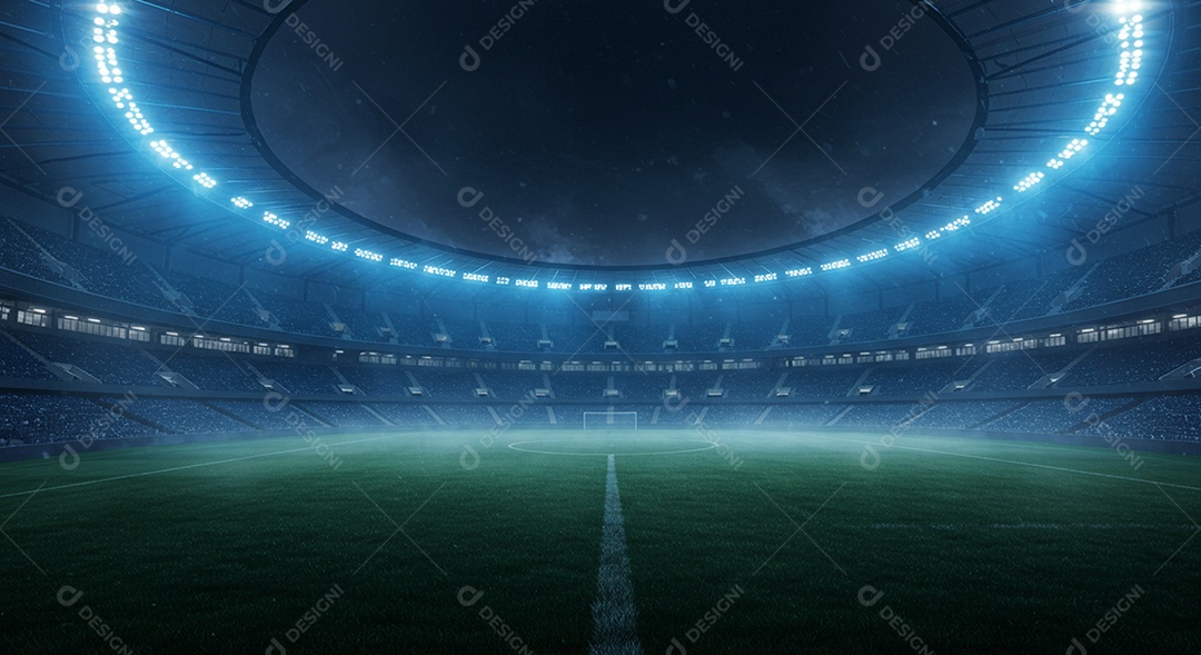 Imagem de estádio para composição de artes gráficas esportivas