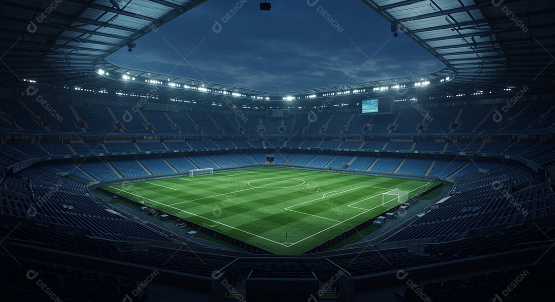 Imagem de estádio para composição de artes gráficas esportivas