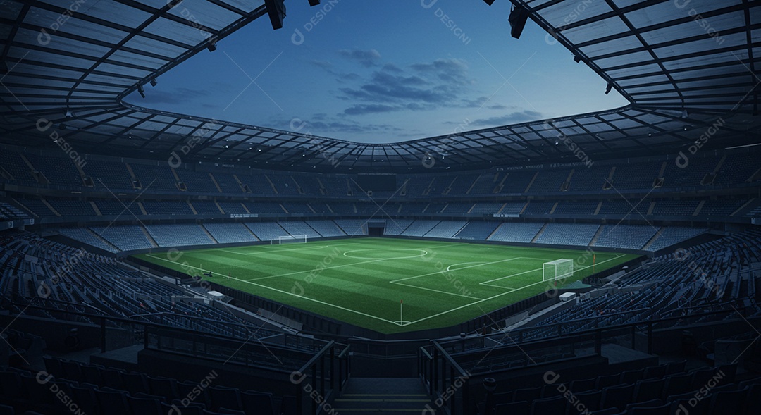 Imagem de estádio para composição de artes gráficas esportivas