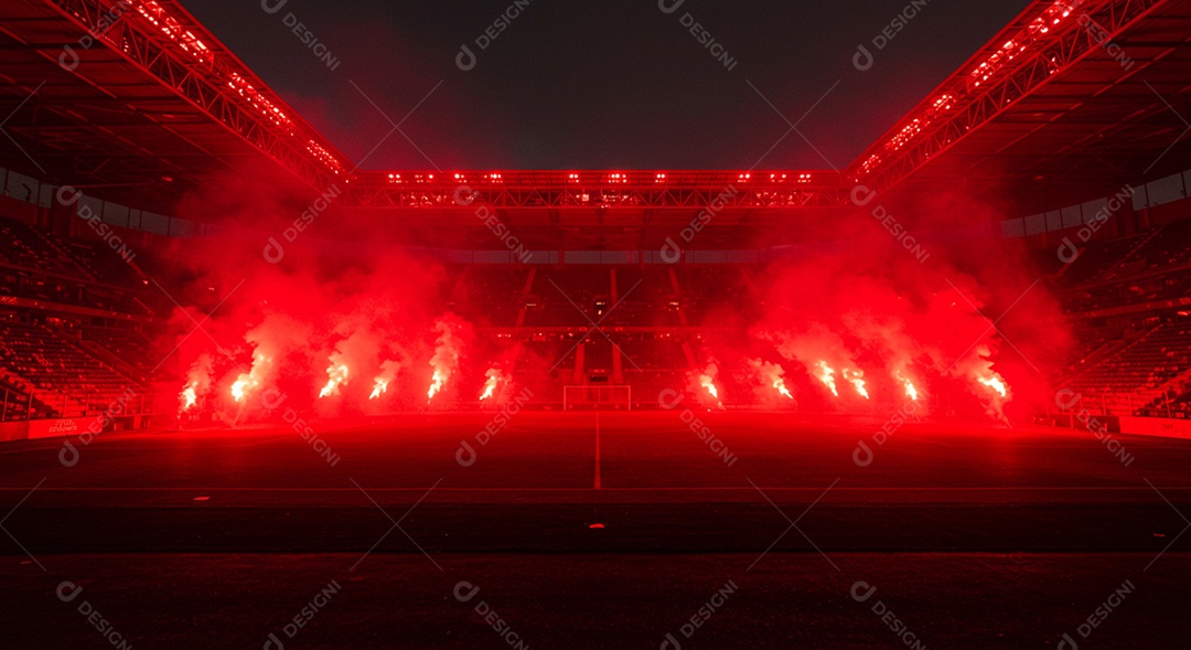 Imagem de estádio para composição de artes gráficas esportivas