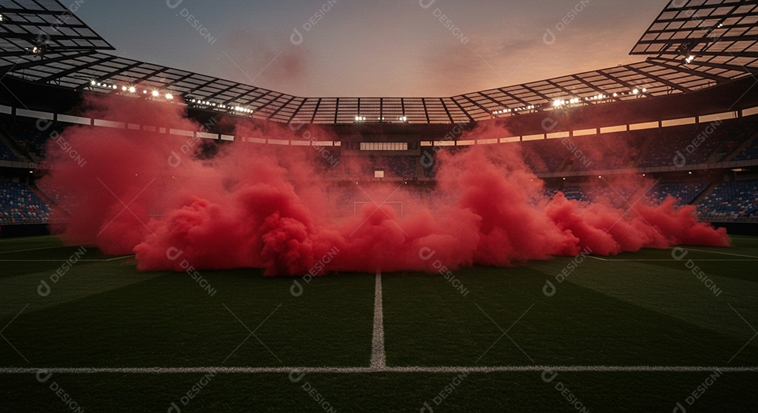Imagem de estádio para composição de artes gráficas esportivas