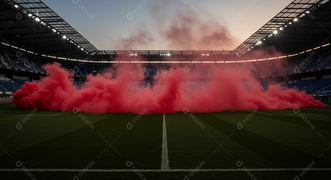 Imagem de estádio para composição de artes gráficas esportivas