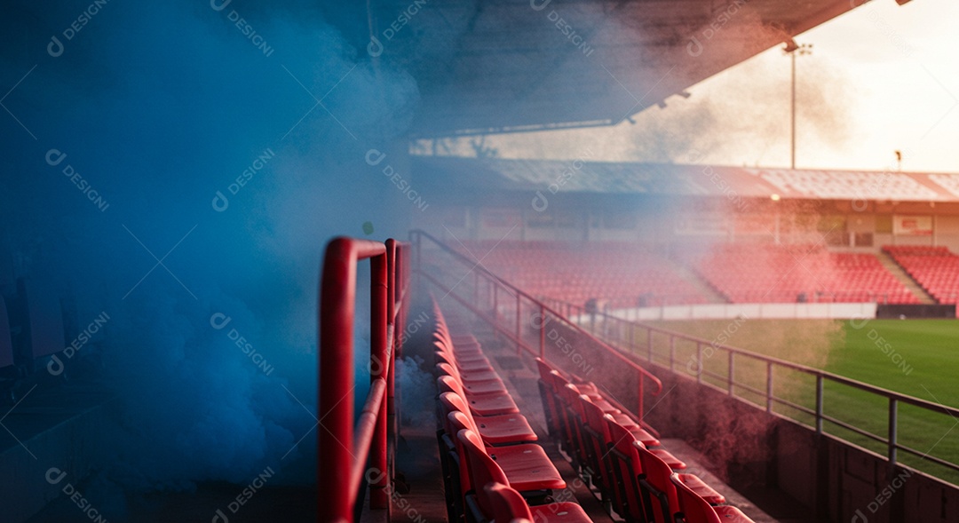 Imagem de estádio para composição de artes gráficas esportivas