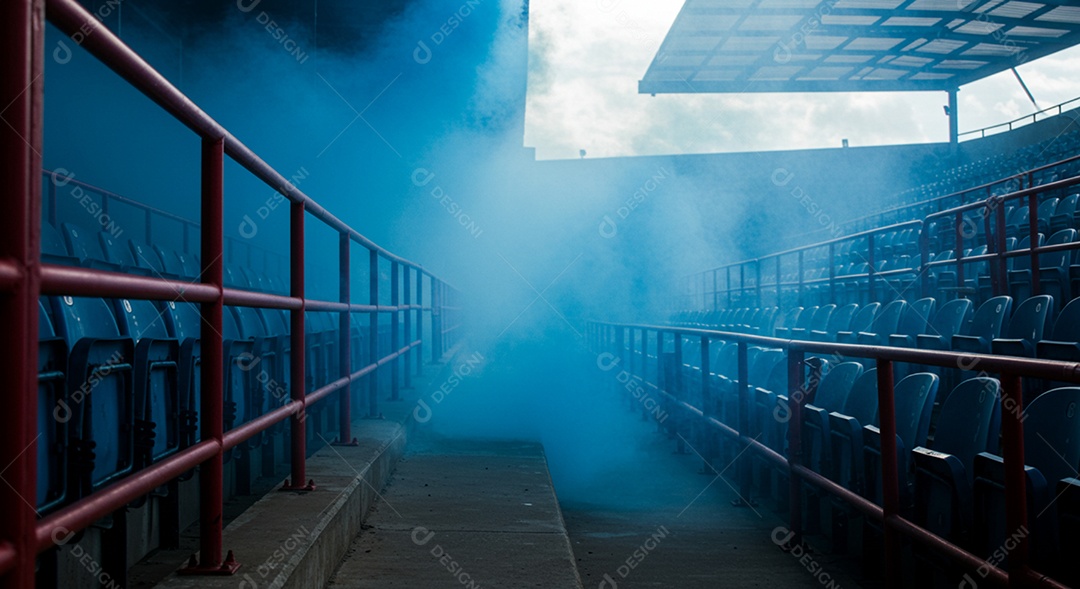 Imagem de estádio para composição de artes gráficas esportivas