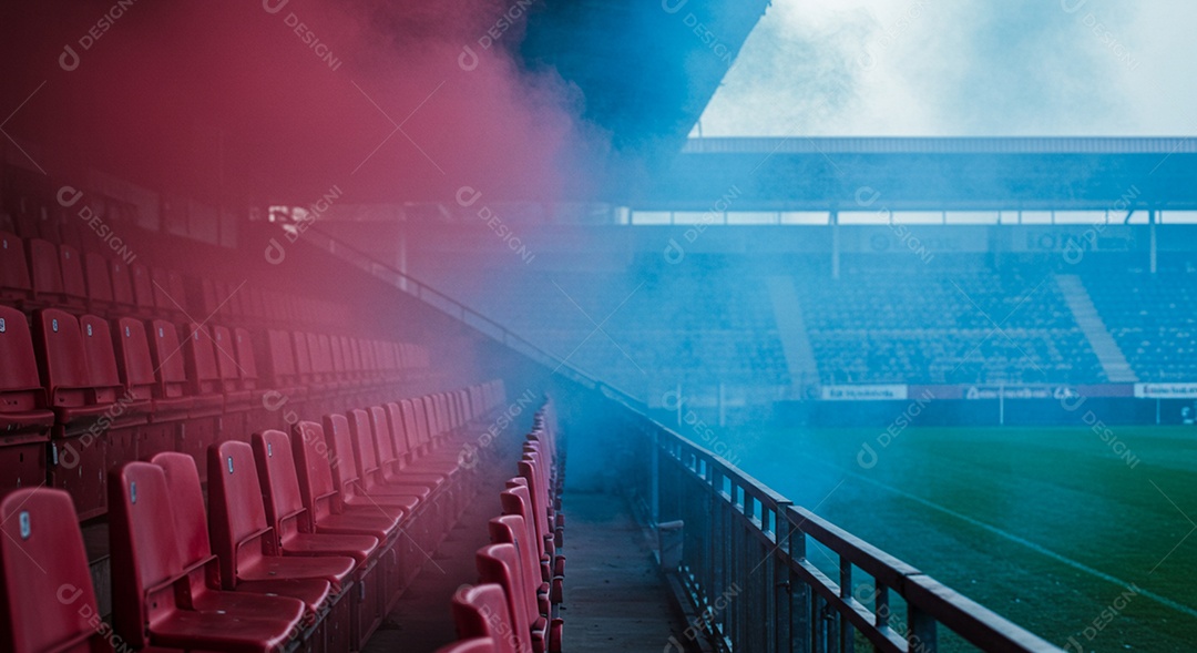 Imagem de estádio para composição de artes gráficas esportivas