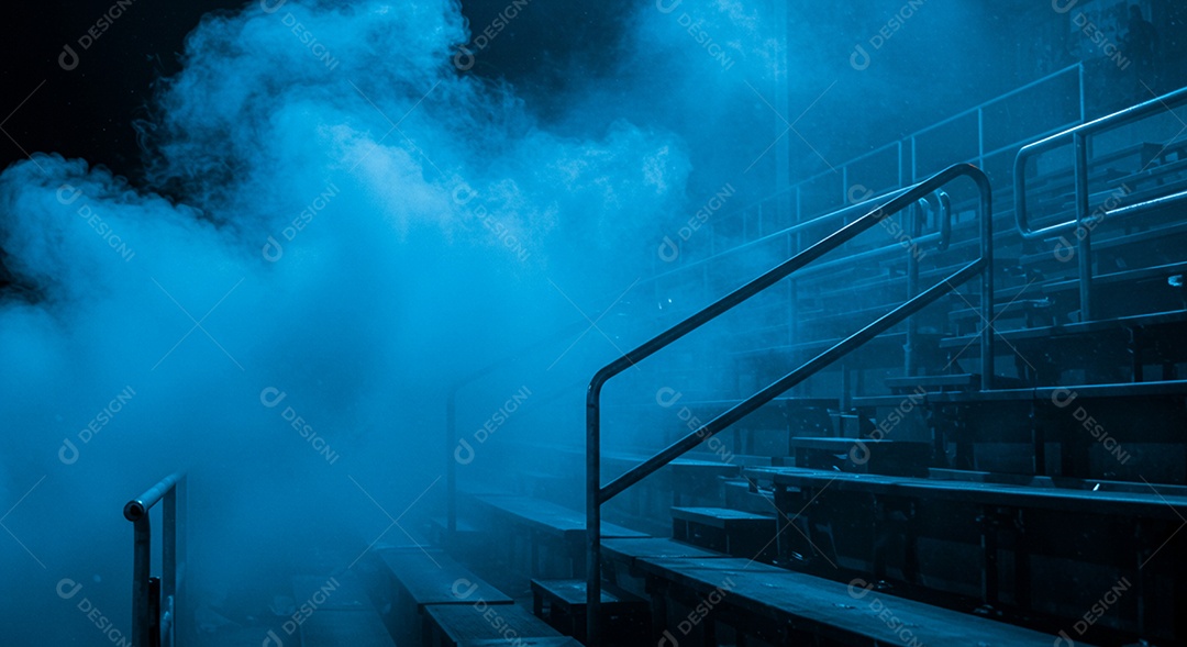 Estádio para composição de artes gráficas esportivas