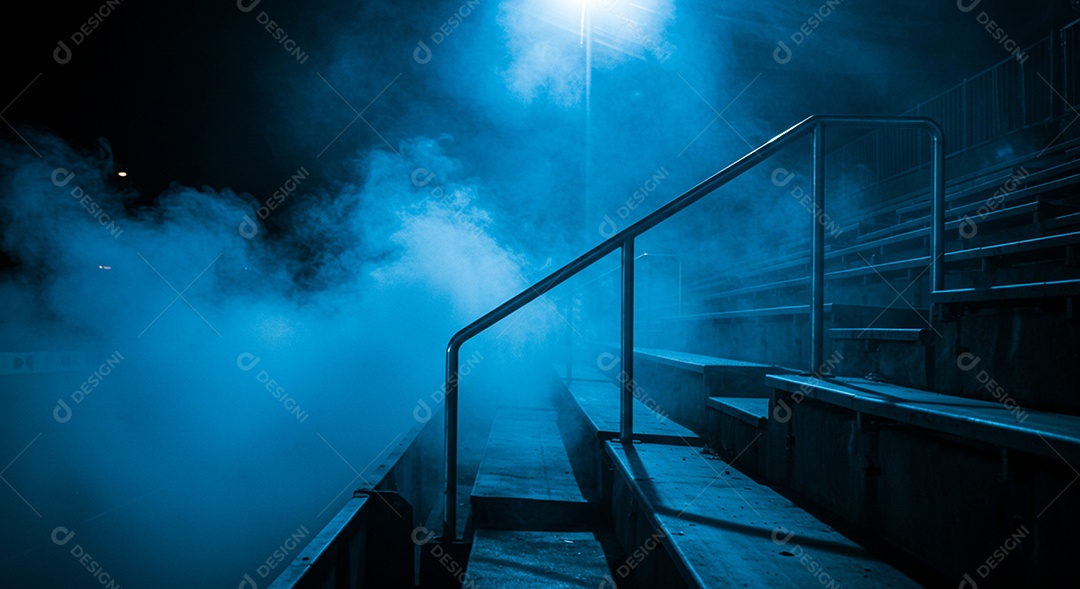 Estádio para composição de artes gráficas esportivas