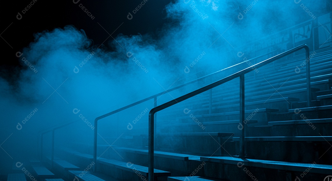 Estádio para composição de artes gráficas esportivas